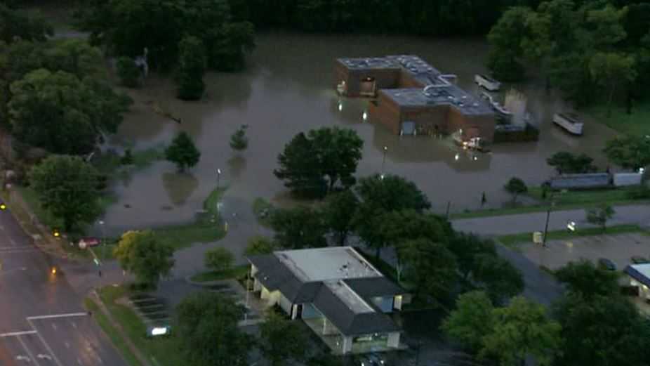 Images of flash flooding in Kansas City