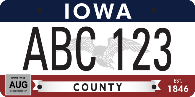 Iowa license plate renewal online