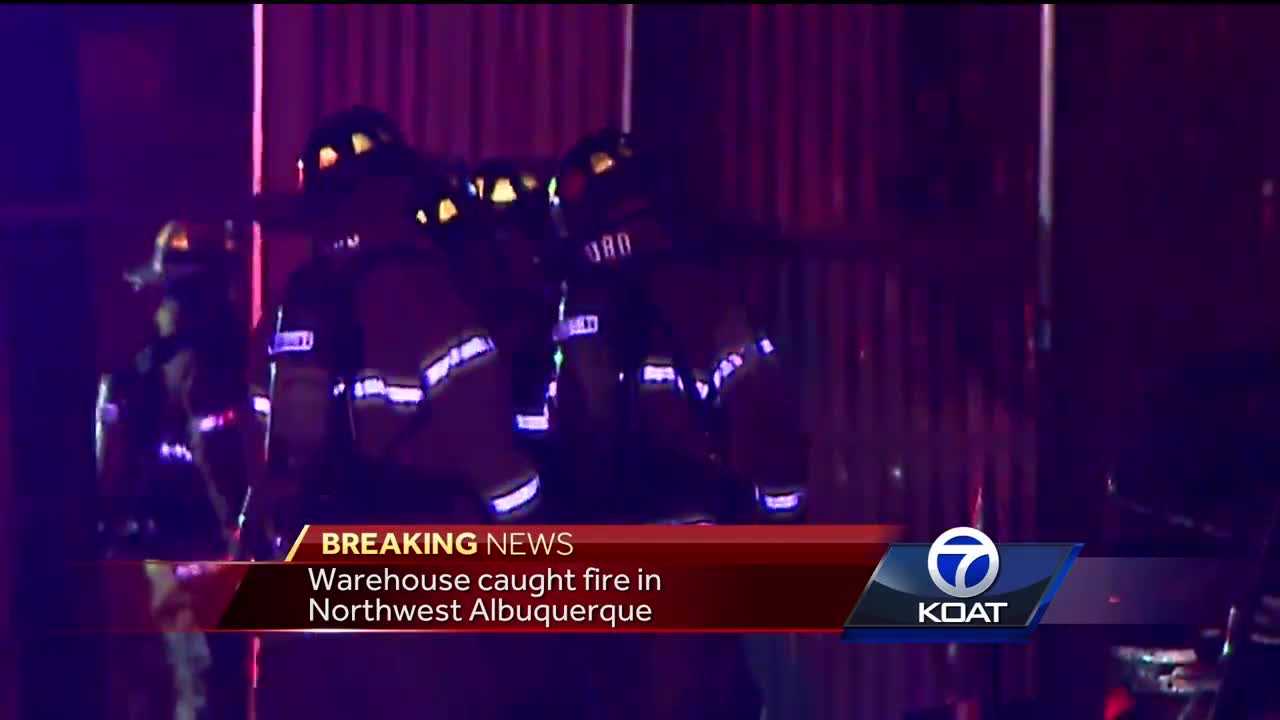 Warehouse goes up in flames in NW ABQ