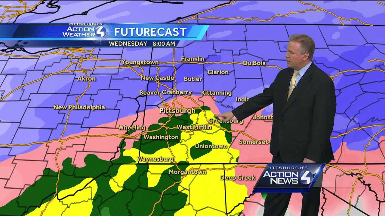 Winter storm warning issued: Snow, freezing rain, sleet possible for Wednesday morning commute