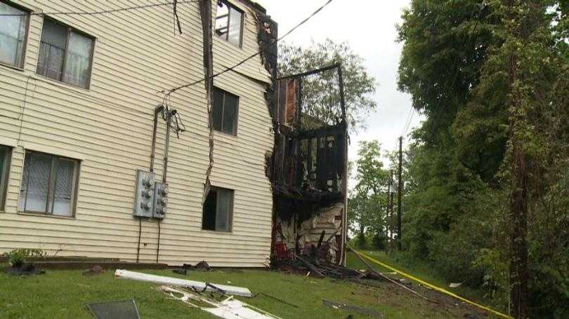 Nine apartments damaged after fire in Frankfort