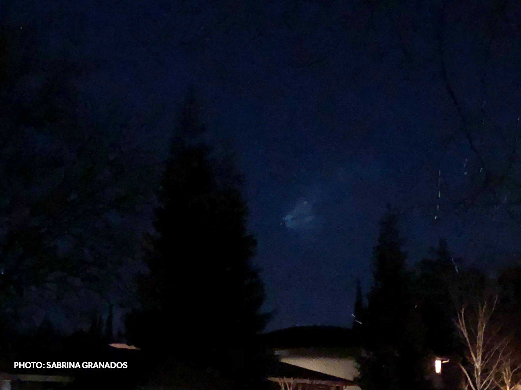Strange light over Northern California was SpaceX rocket