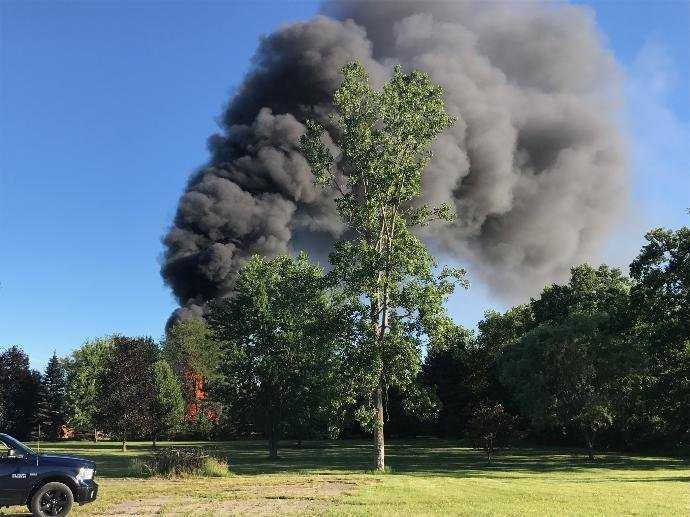 Man tries to kill wasps but sets off fireworks in garage