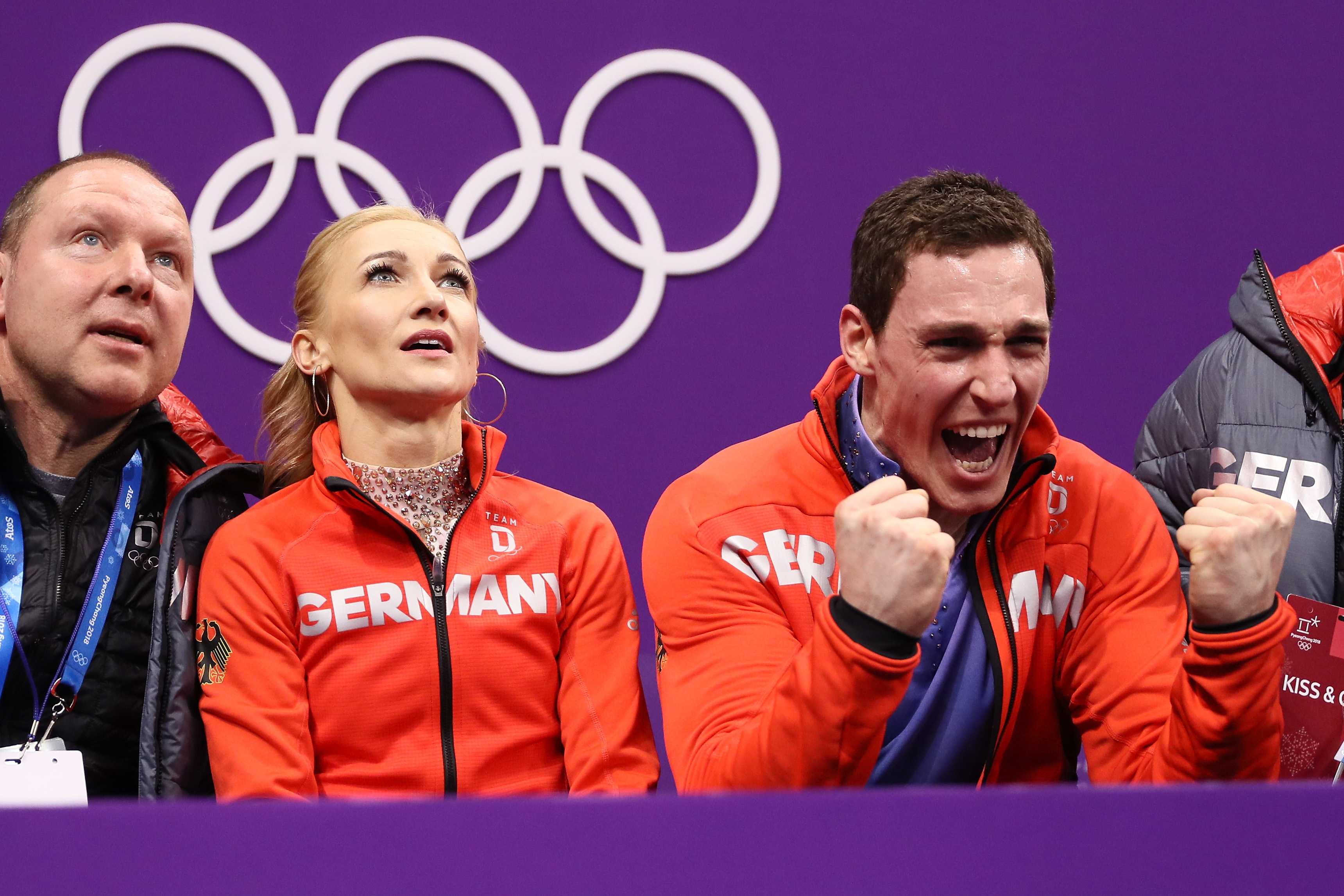 Germans take home surprise gold medal in Olympic pairs after stunning display Germans take home surprise gold medal in Olympic pairs after stunning display