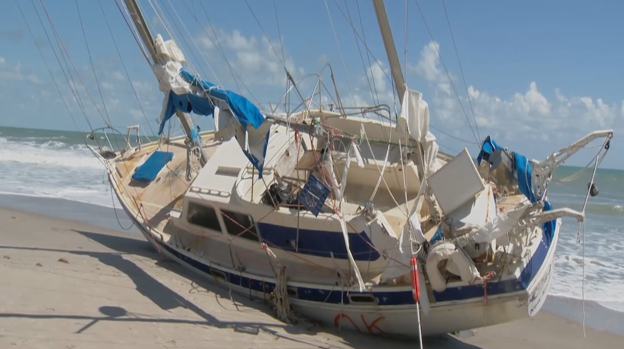 Days after Irma, abandoned Key West-based boat washes ashore hundreds of miles away