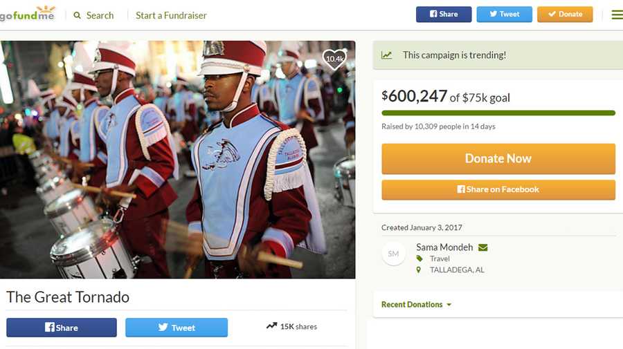 600 000 raised for talladega college band s trip to d c for