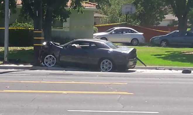 Gray Dodge Challenger