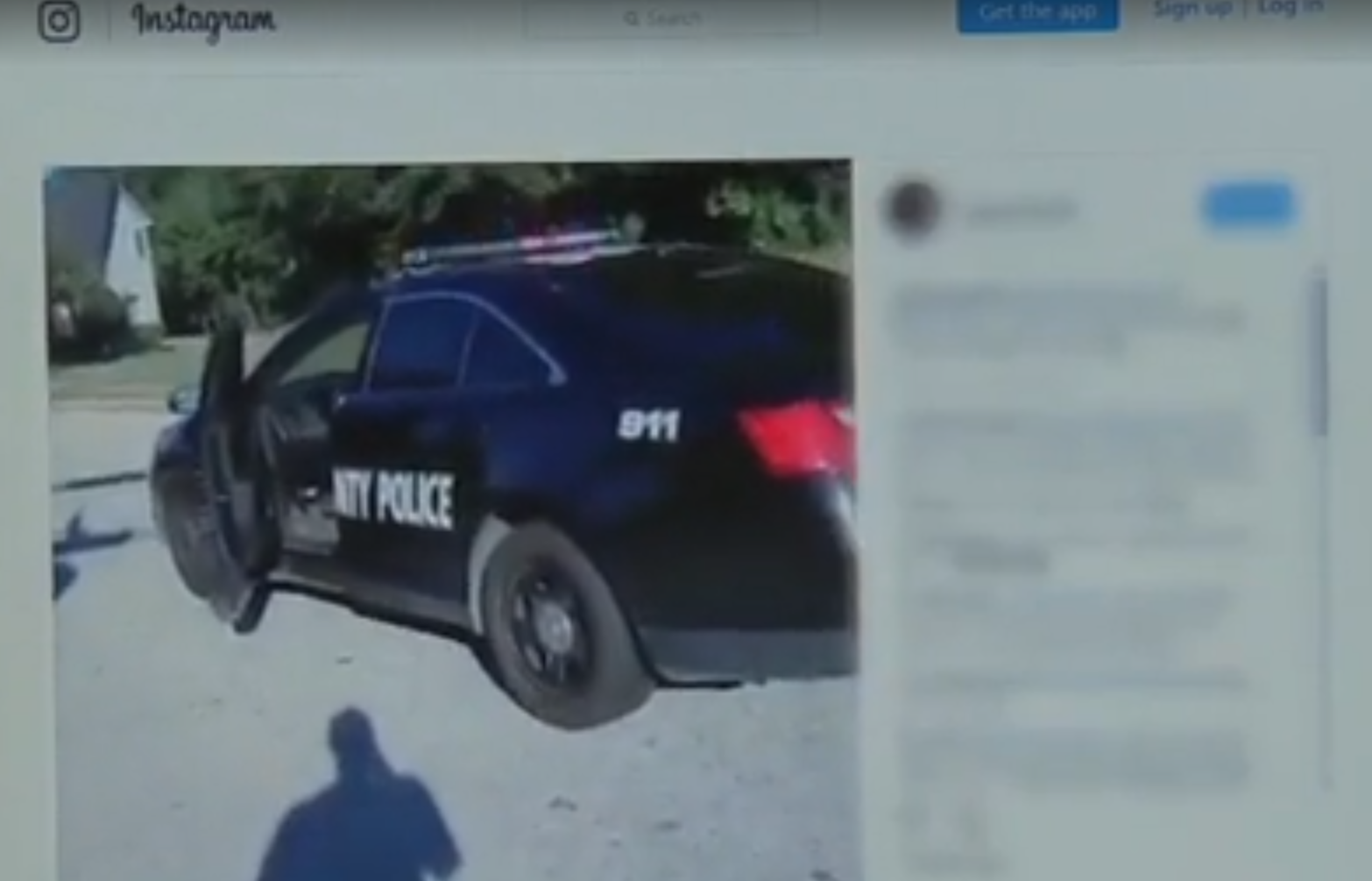 Man records himself stealing police car on Instagram
