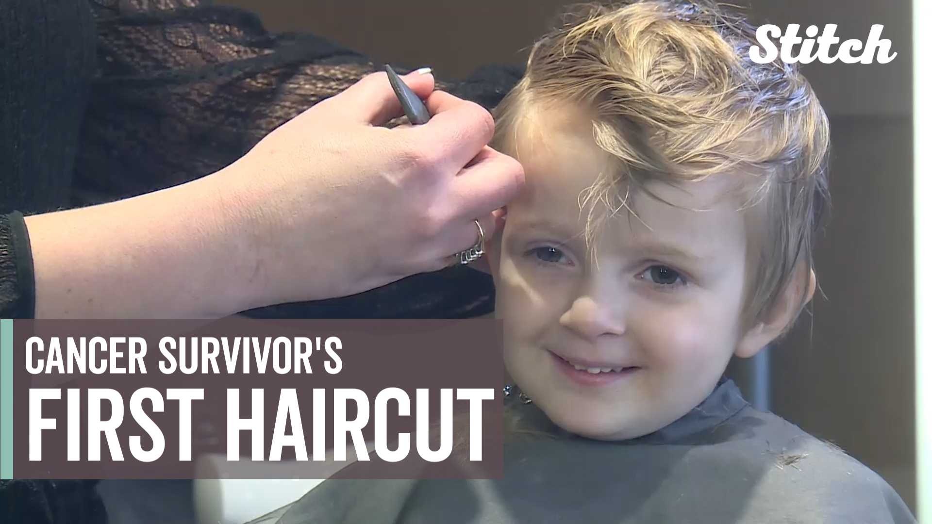For a child who battled cancer, this first hair cut is a big deal
