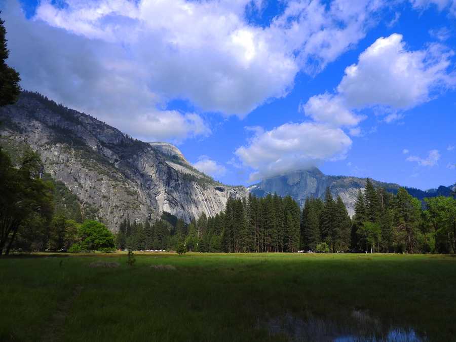 Half Dome Half Dome hidden by clouds in Yosemite National Park on Monday, May 8, 2017.