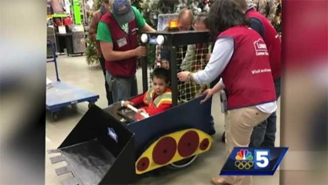 Employees create awesome Halloween costume for boy with special needs