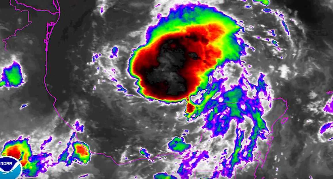 Potential hurricane threatening Texas