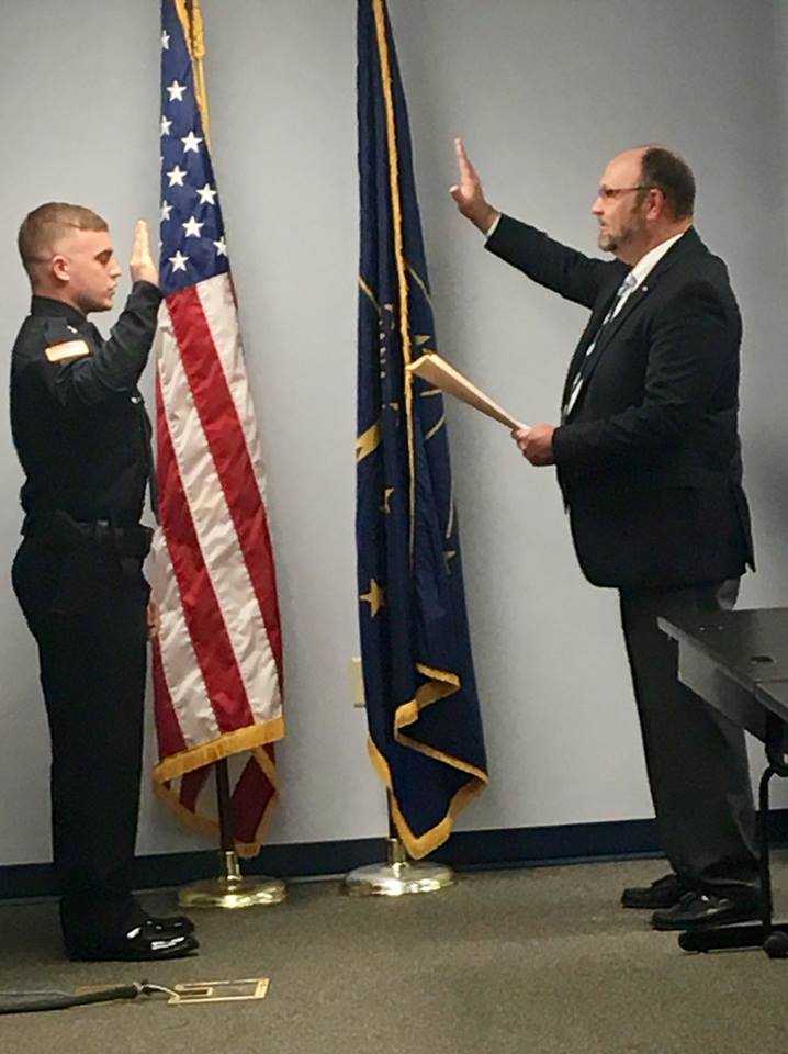 Indiana police officer helps save toddler's life his first day on job