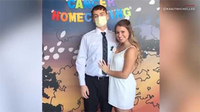 Friend brings high school dance to hospital for student who has cancer
