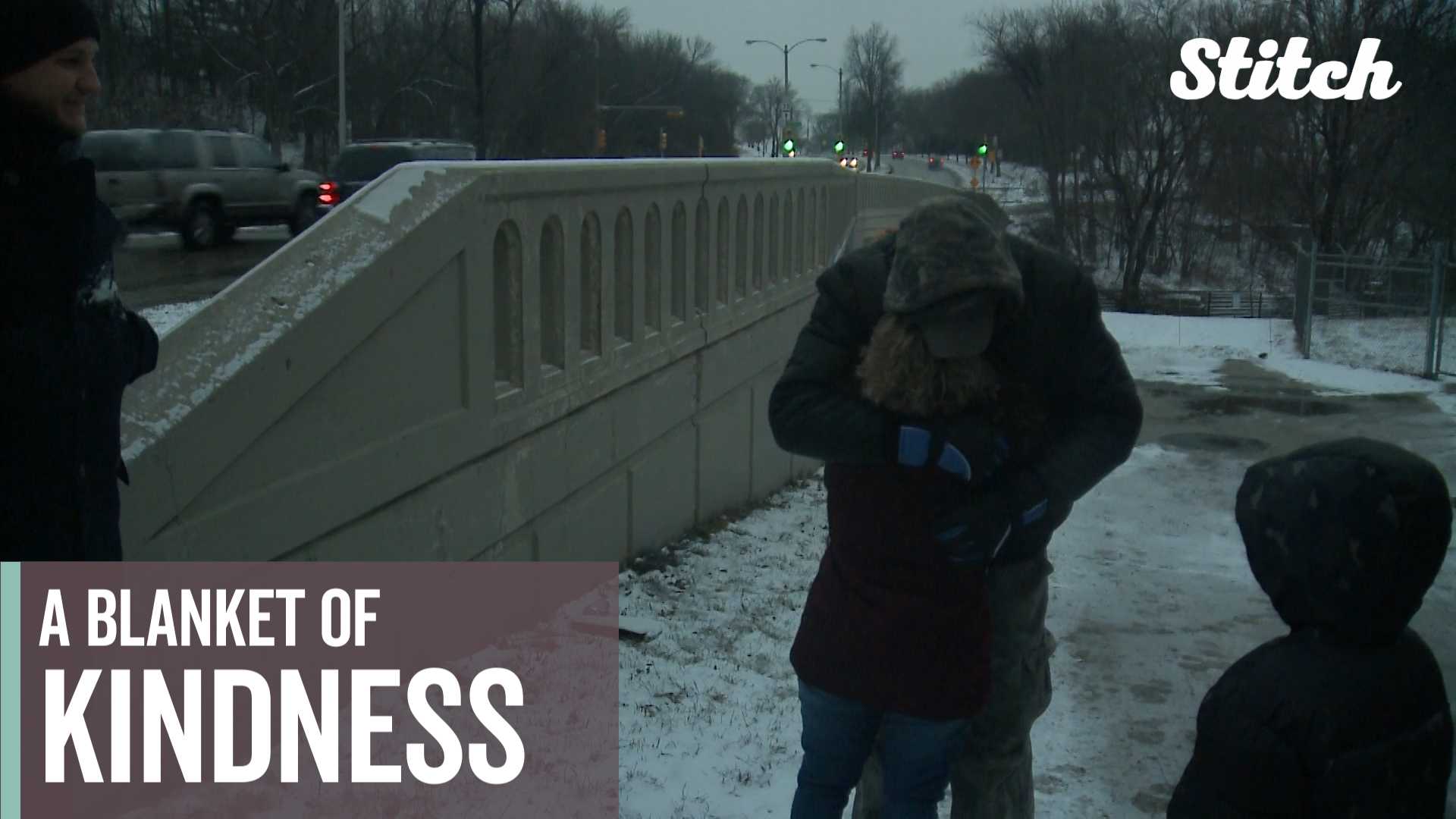 Blanket of kindness: Homeless man struggling to survive in cold receives gift