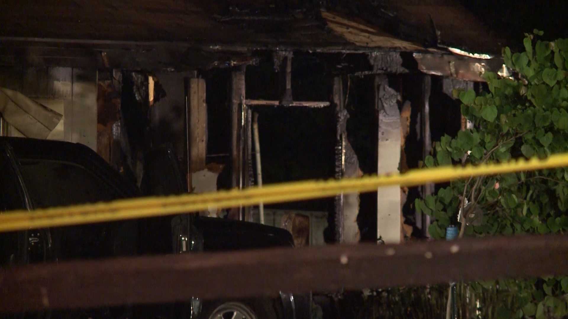 Mother, two children found shot to death in burned-out home