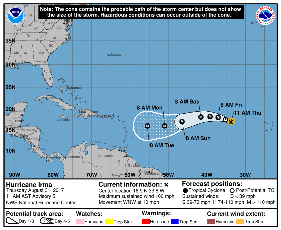 New hurricane 'rapidly' forms in eastern Atlantic