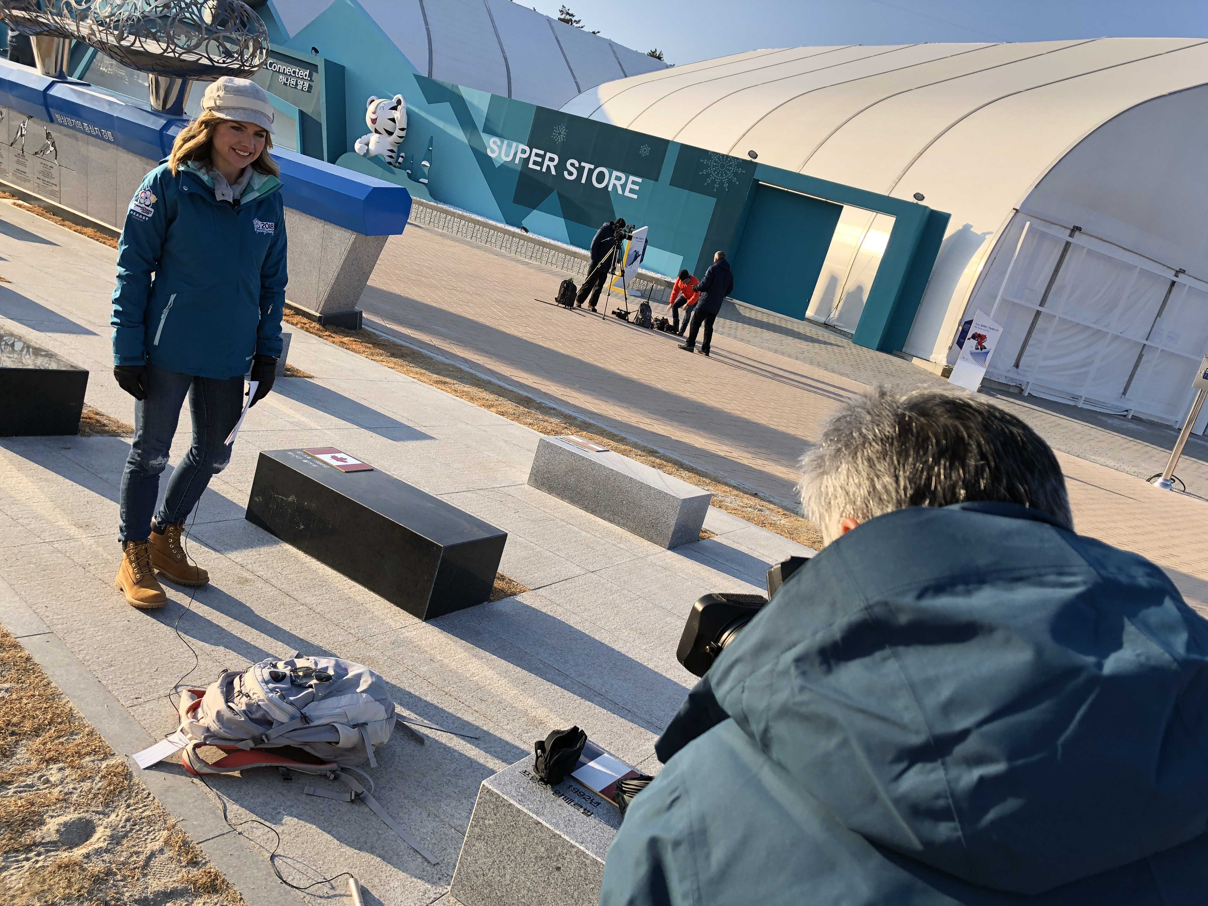 PHOTOS: Media crews set up shop ahead of Olympics