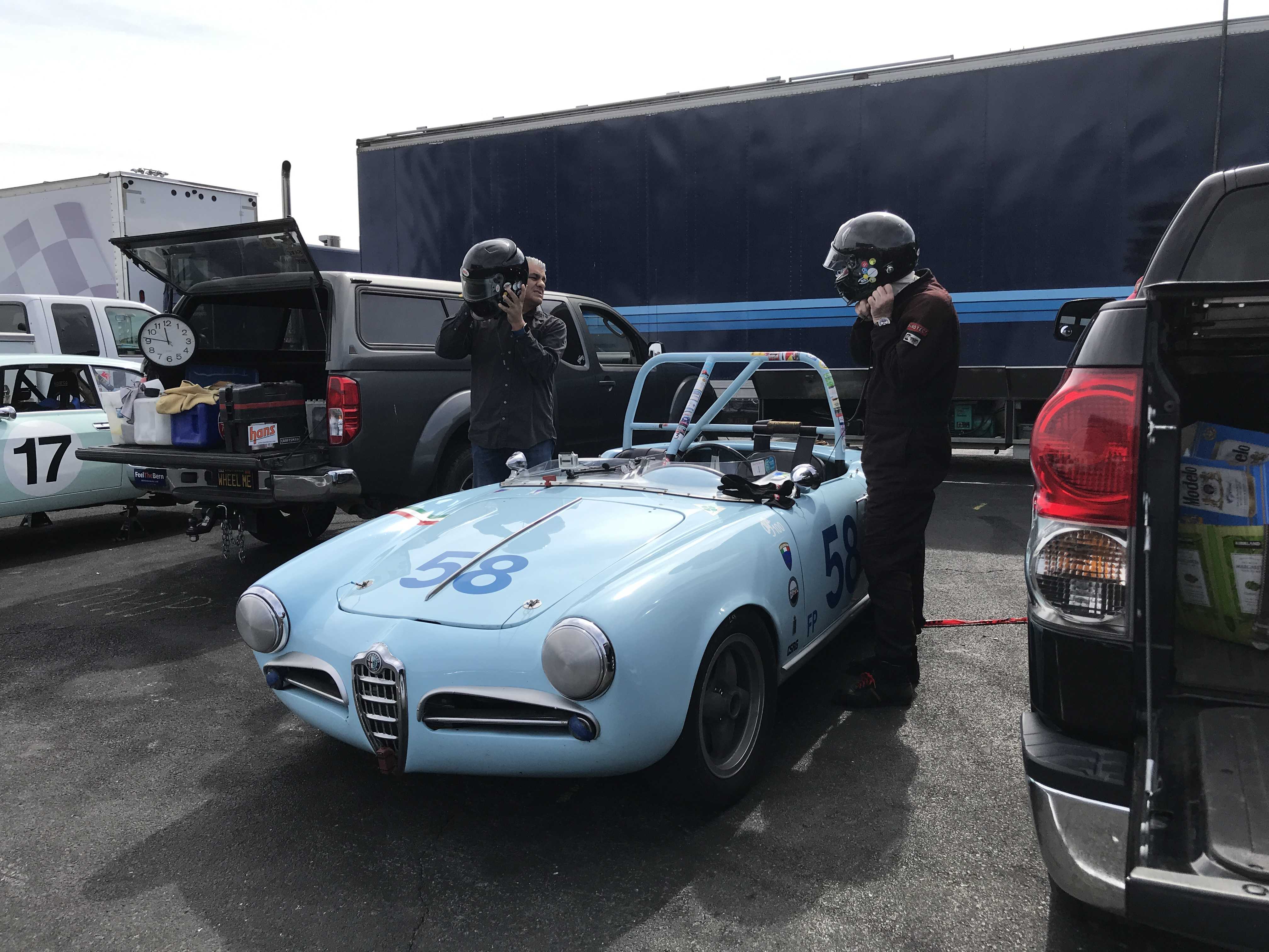 Ride Sonoma Raceway in a 1957 Alfa Romeo