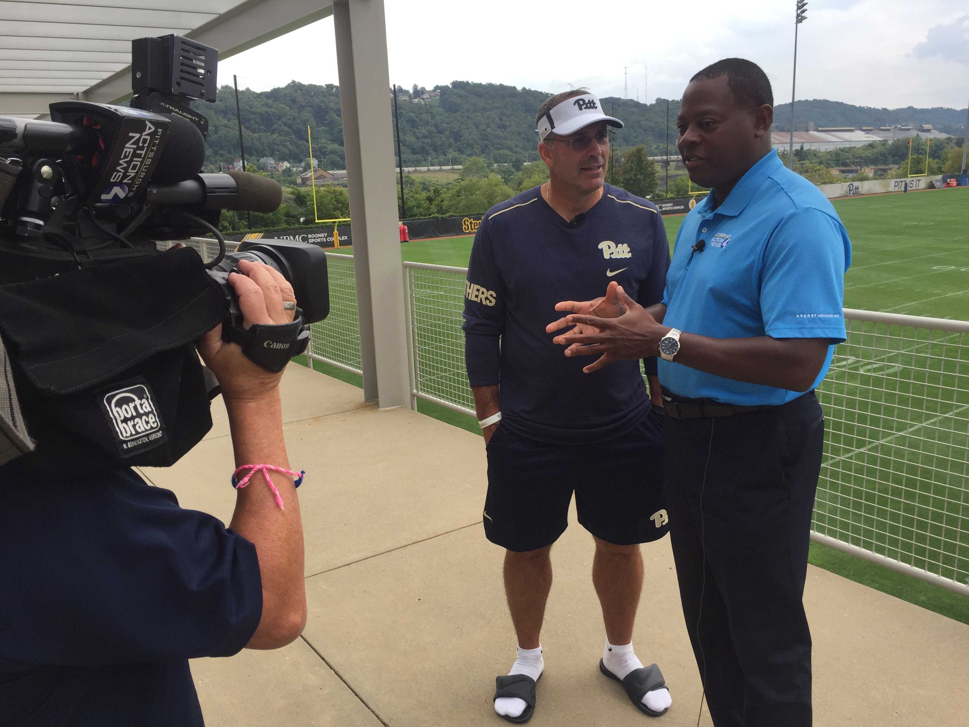 @astockeyWTAE caught up with @Pitt_FB @CoachDuzzPittFB. Full interview: