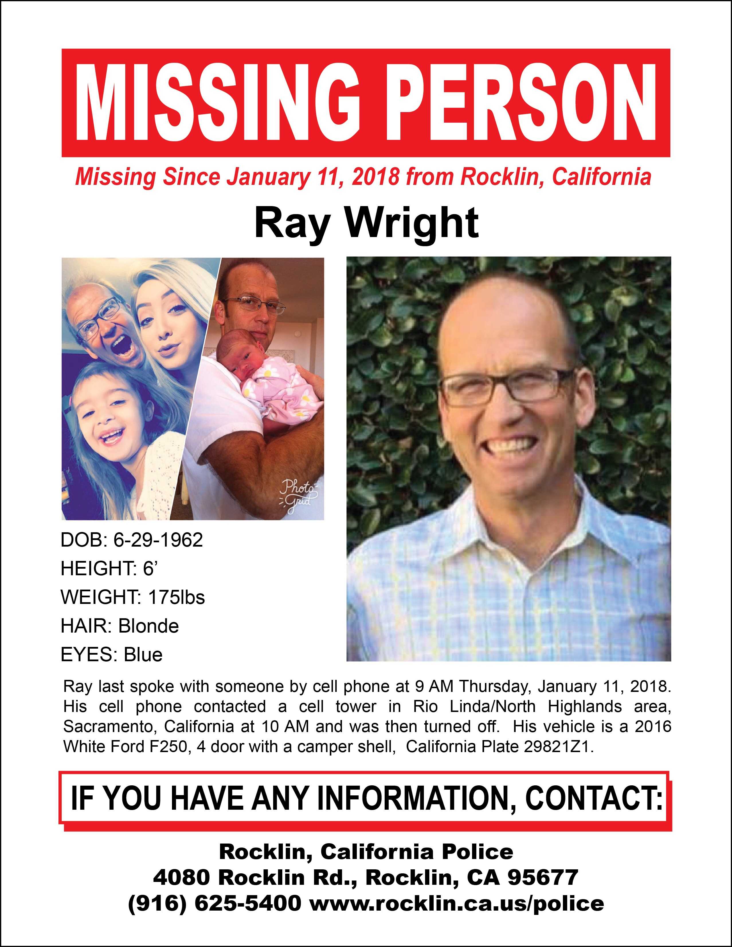 Intruder found in missing Rocklin man's home