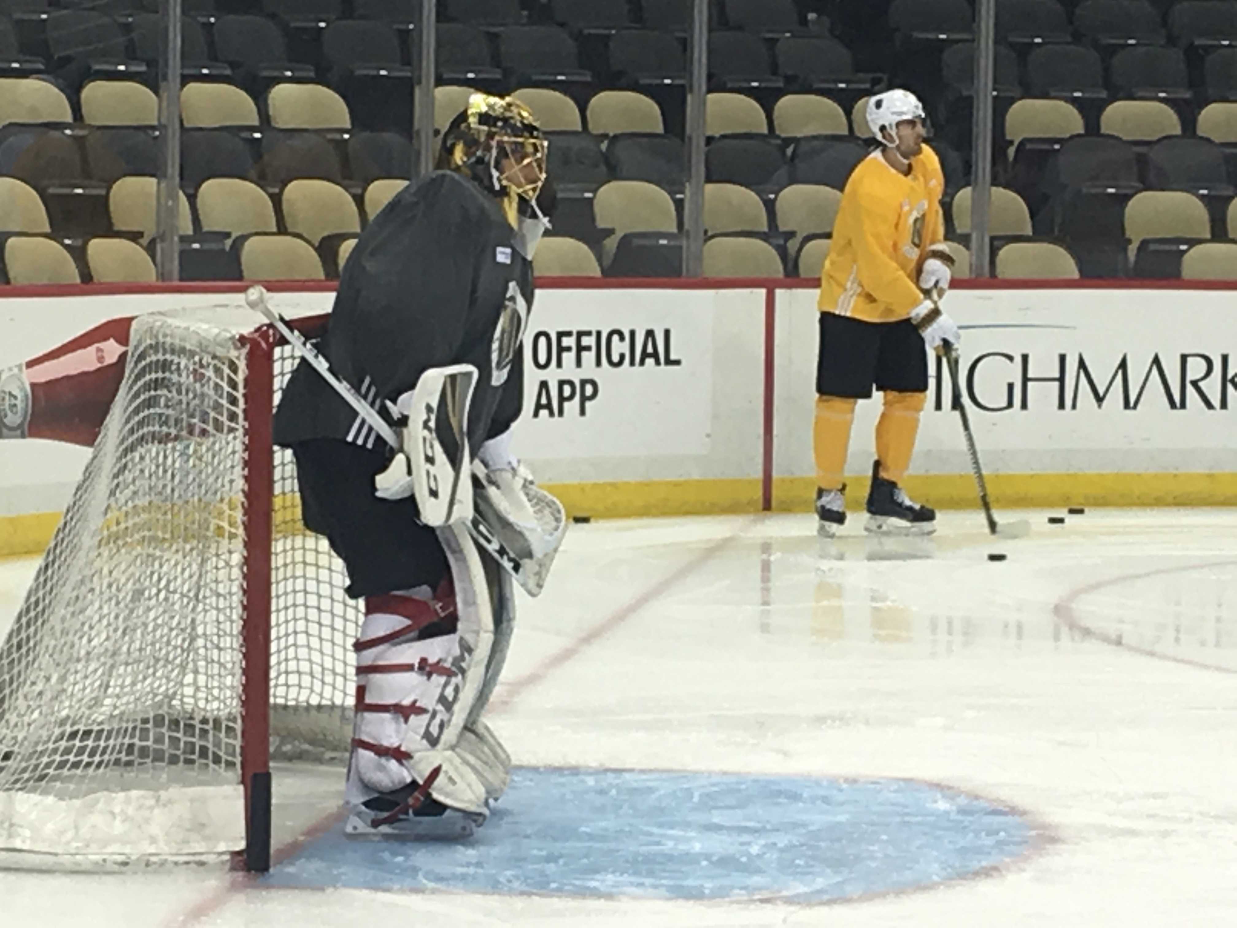 Marc-Andre Fleury back in Pittsburgh, but this time as a Golden Knight