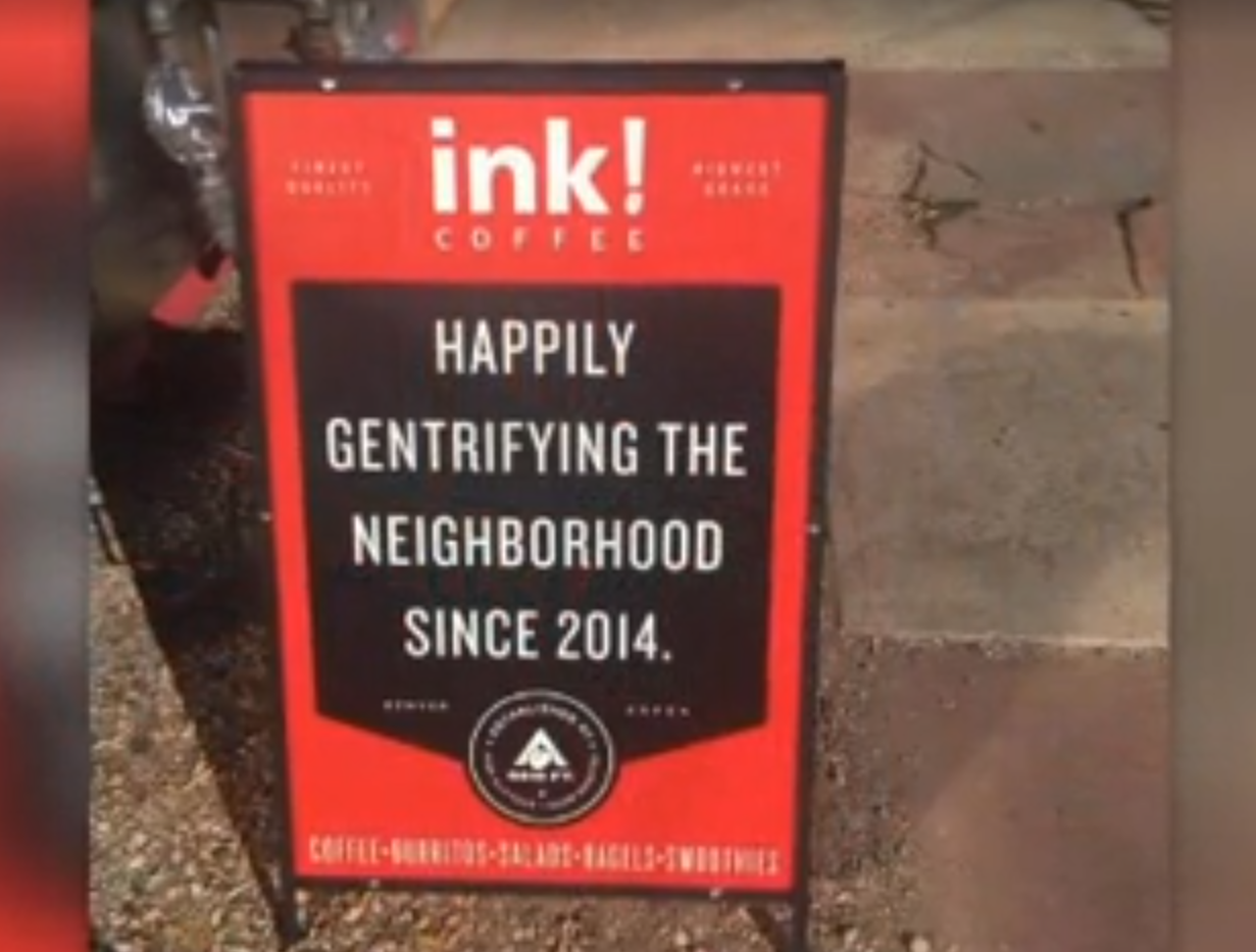 Coffee shop vandalized after controversy over sign