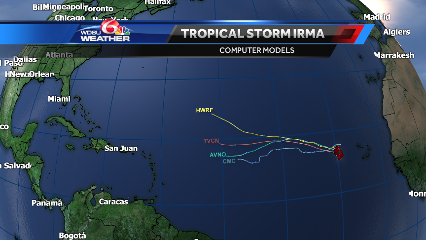 Tropical Storm Irma forms in Atlantic Ocean