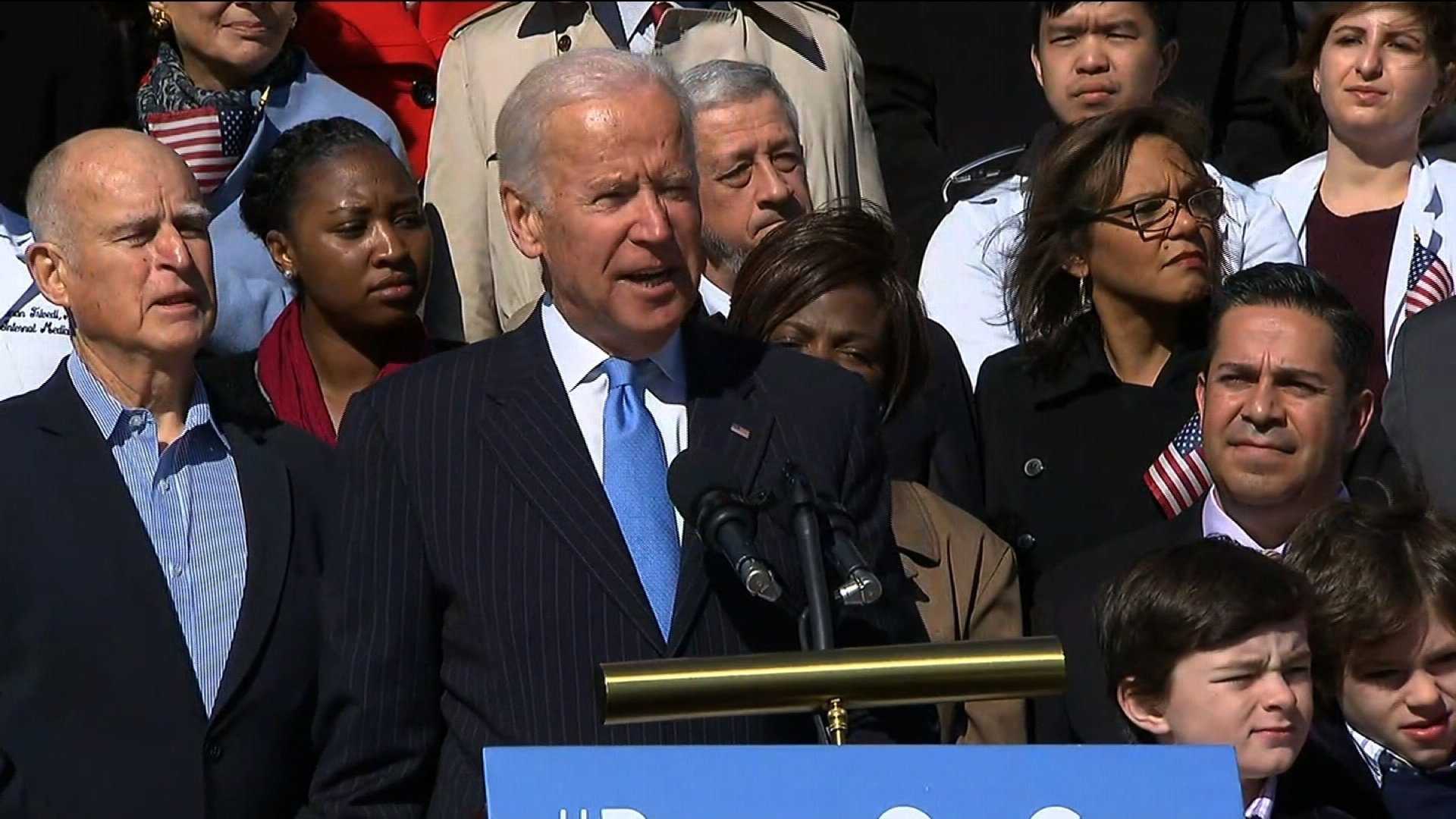 Former VP Biden talks possible 2020 run with longtime aides