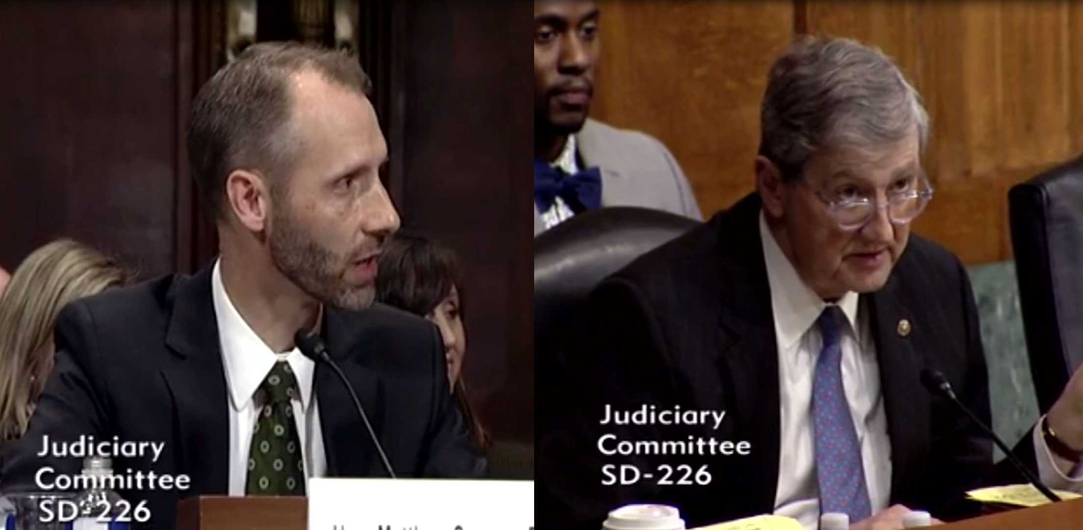 Senator grills federal judge nominee who struggles to answer legal questions