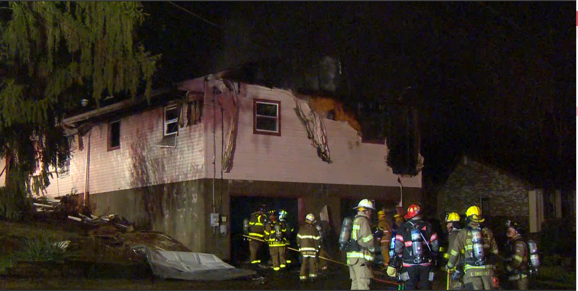 Crews work for hours battling fire in Kennedy Township