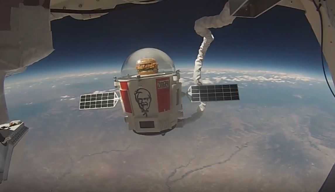 Yes, really: Chicken sandwich launched to the edge of space