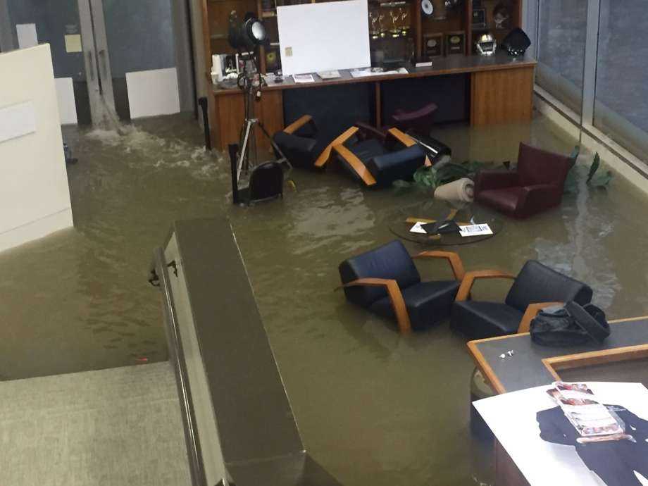 Houston TV station evacuated after studio floods during broadcast