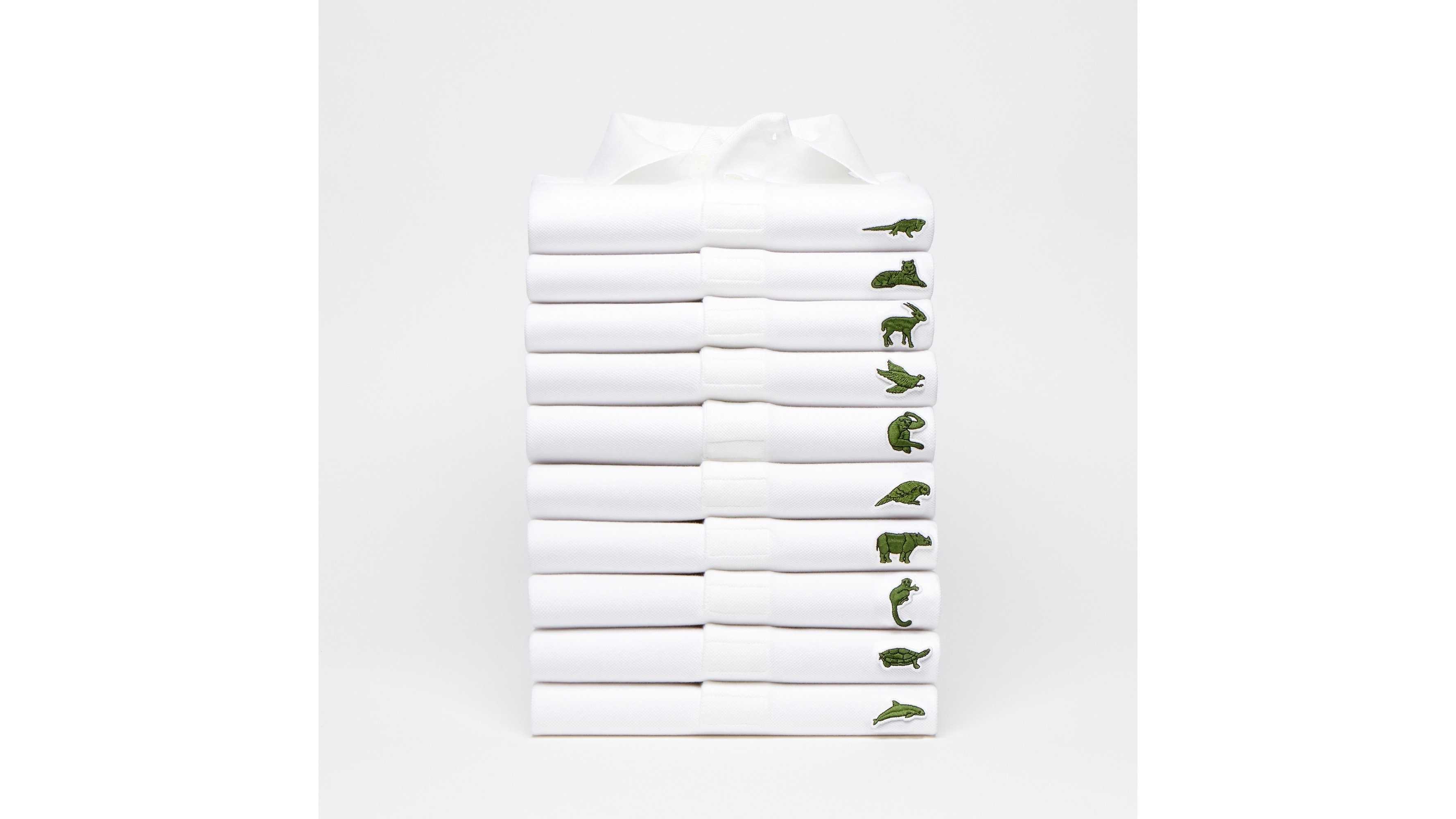 Lacoste adopts temporary logo to help endangered species