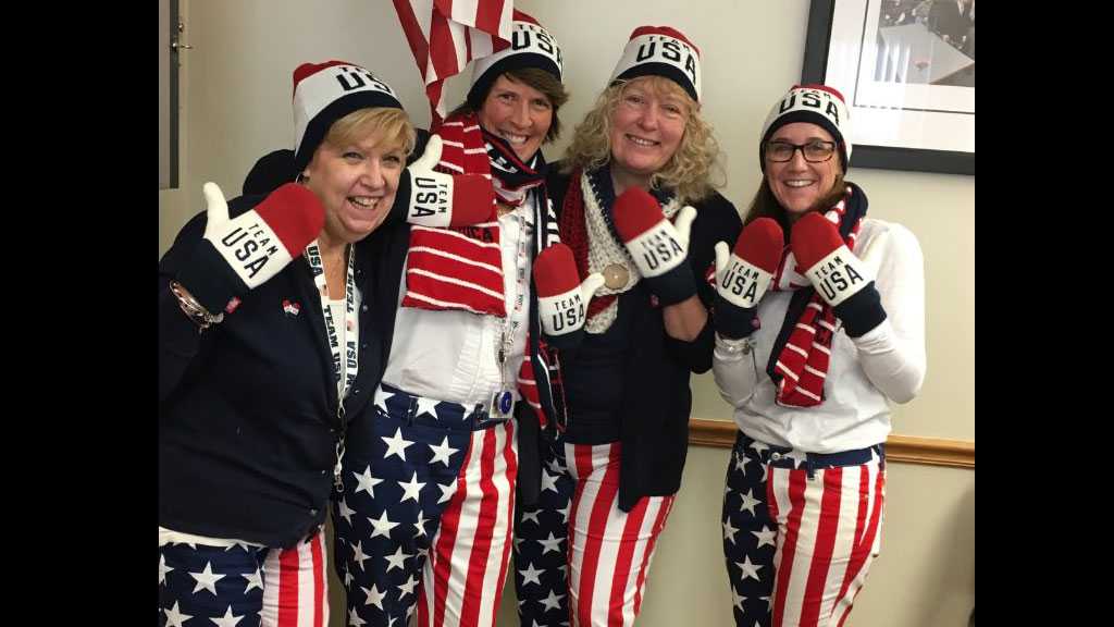 Who runs the @LugeMoms Twitter account?