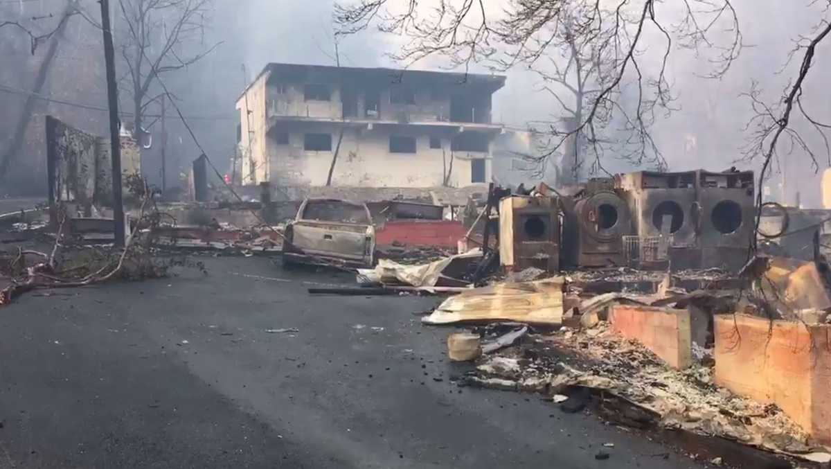 Video shows burned buildings in Gatlinburg