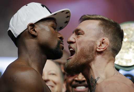 Mayweather-McGregor fight about to begin