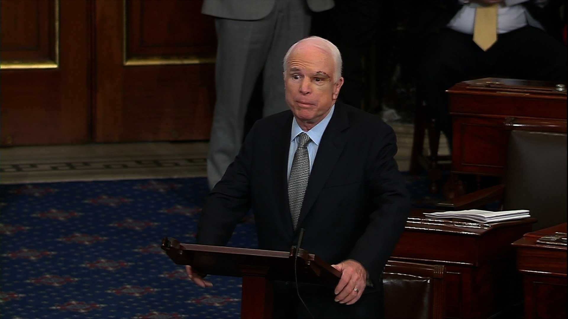 Senate votes to move forward on health care debate as McCain returns