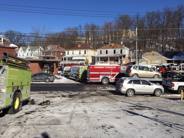 Ambulance crashes after leaving scene of fire in McKees Rocks