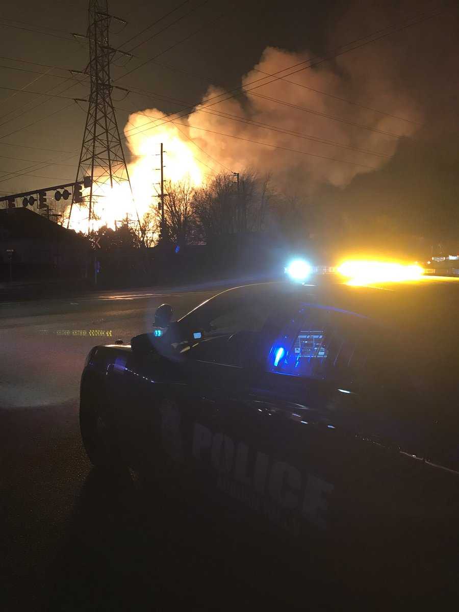 Crews battle massive blaze in Michigan