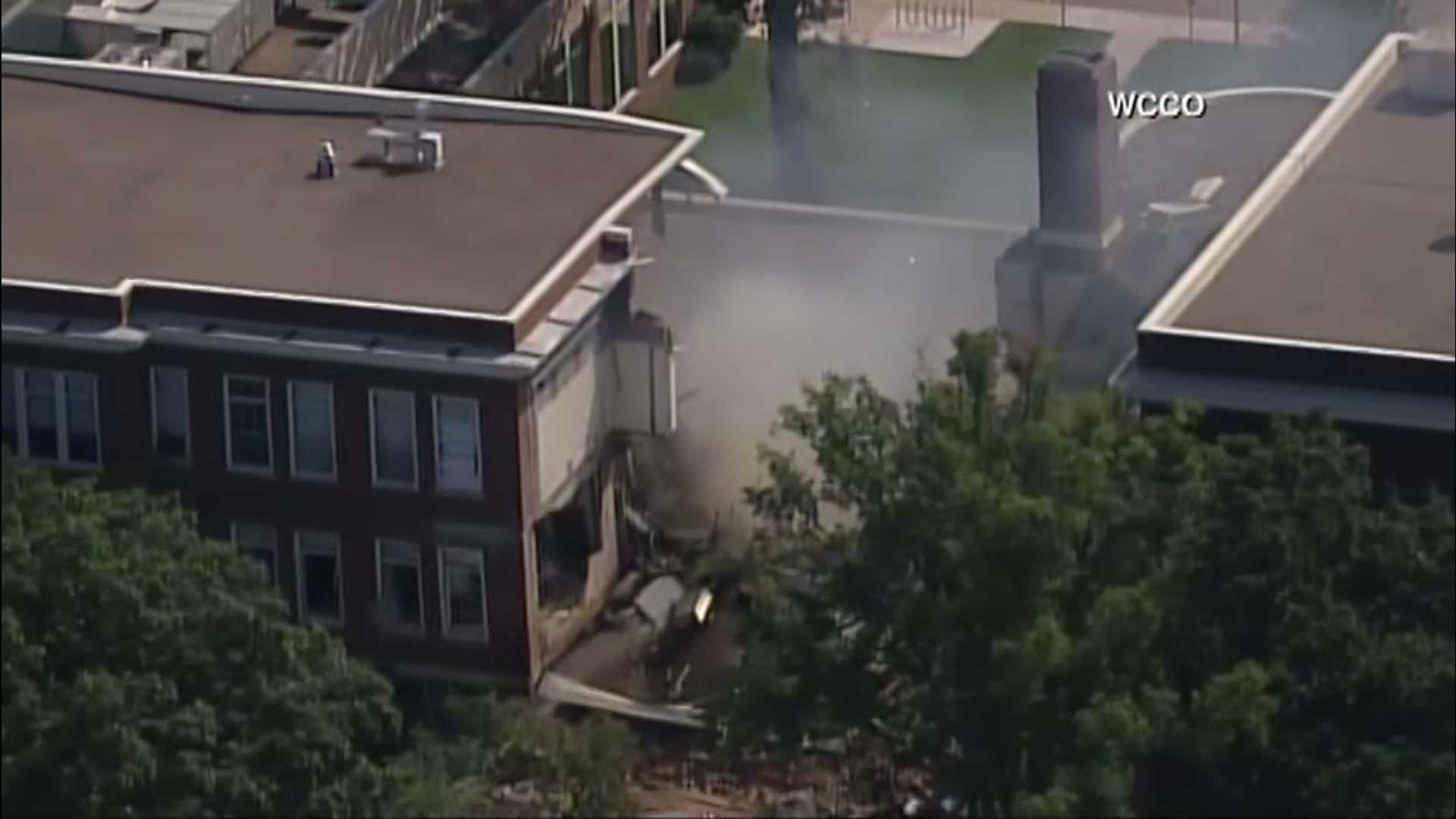People trapped after explosion at Minneapolis school