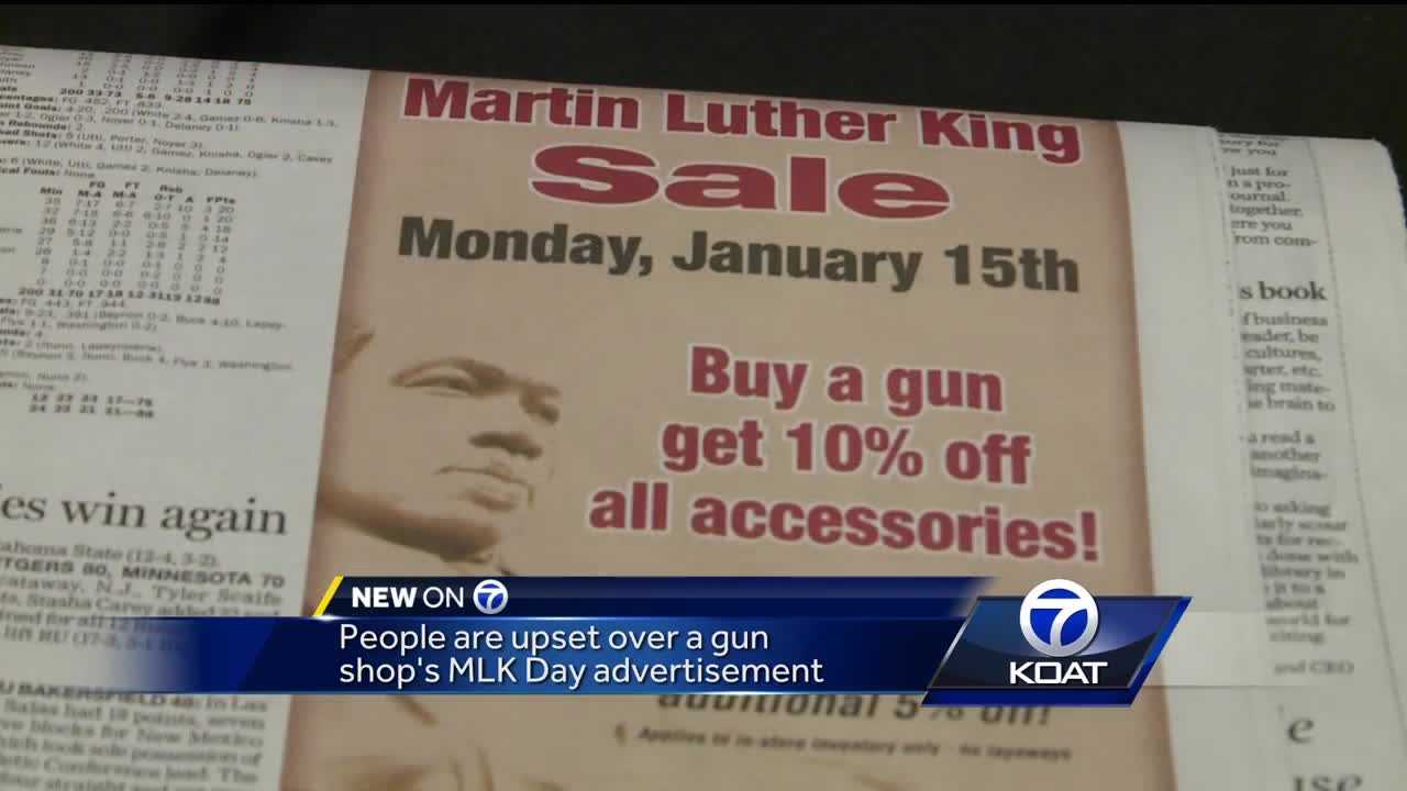 New Mexico gun shop's MLK Day ad stirs controversy