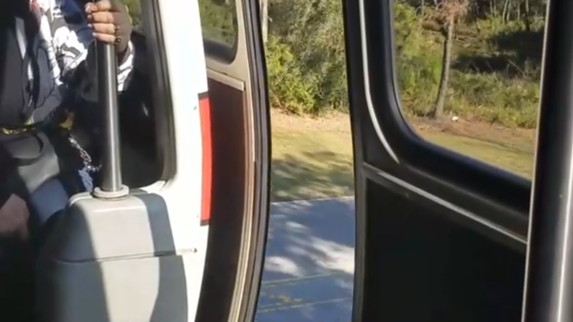 Video shows Disney monorail traveling with doors open