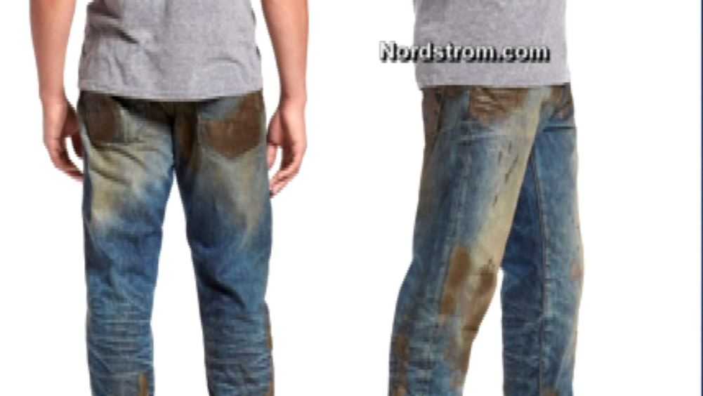 Nordstrom selling jeans covered in fake mud for 425