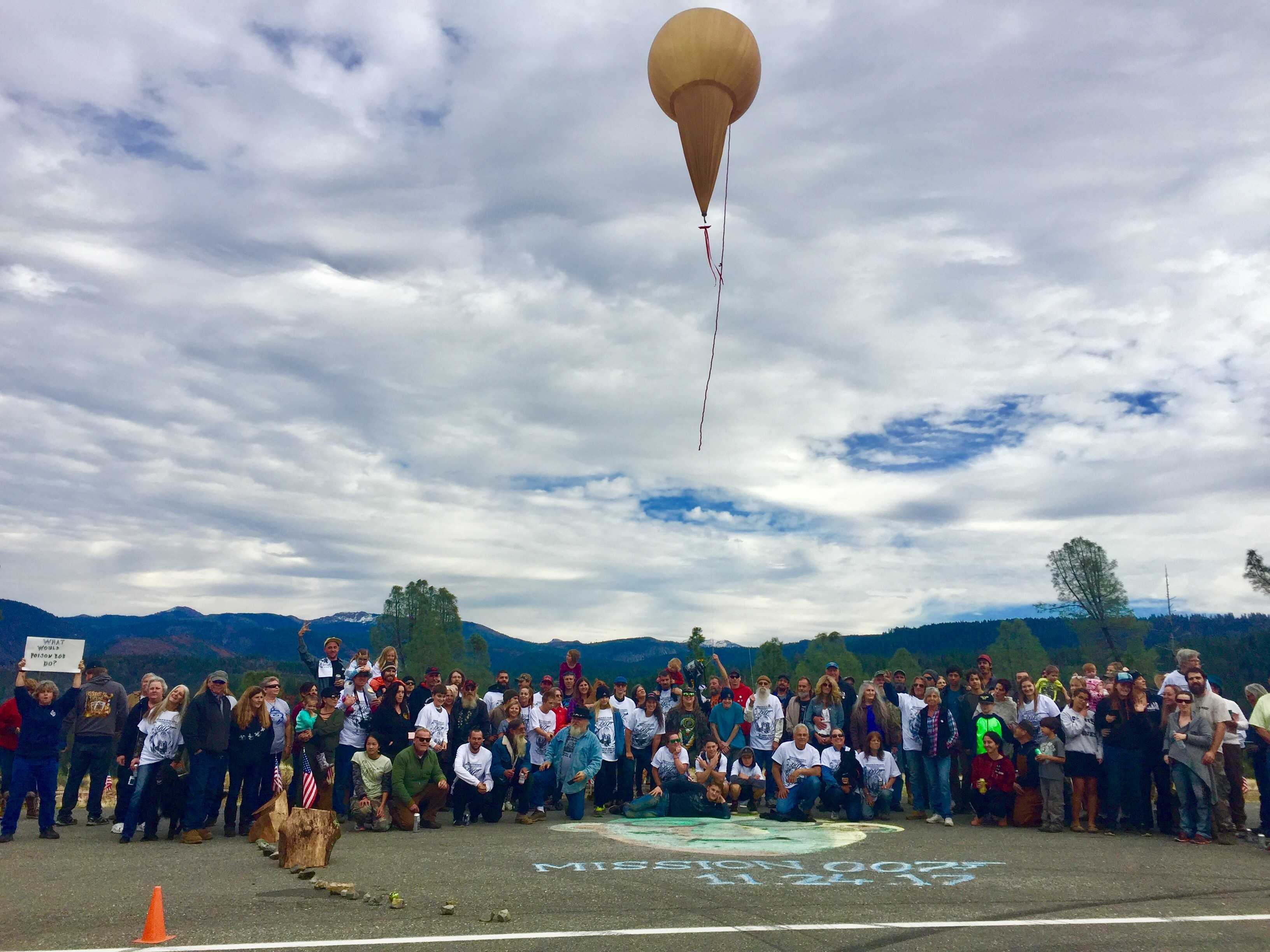 Nevada County town launches Muppet into sky