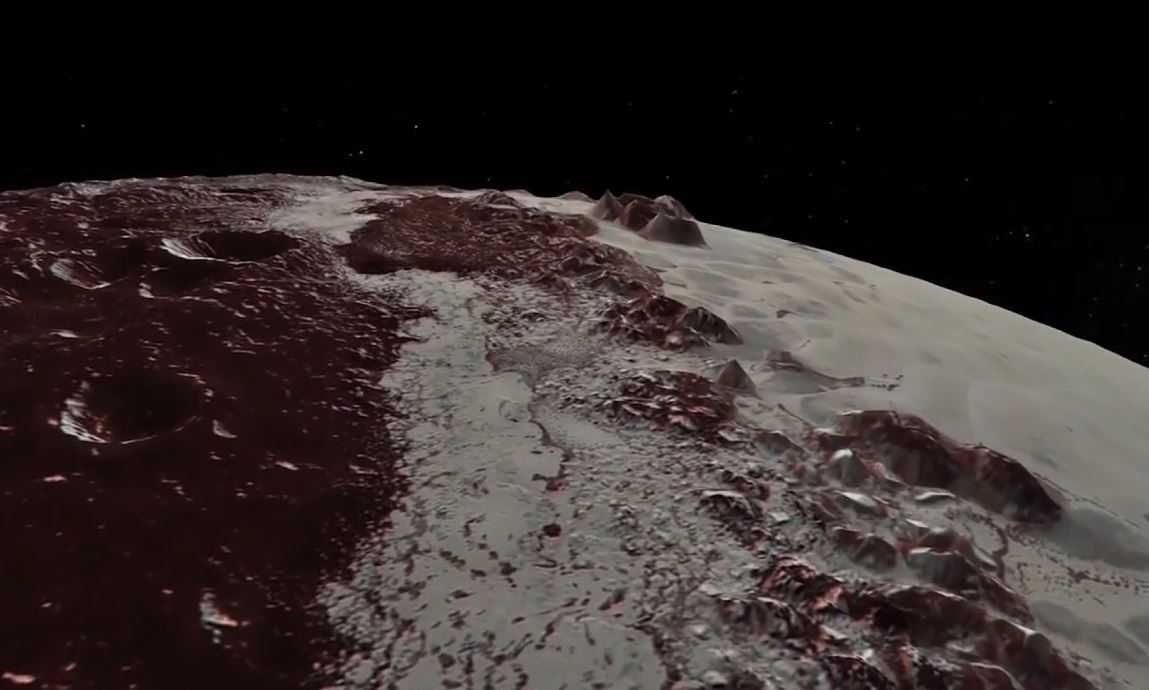 Nitrogen ice plains and alien mountain ranges: NASA releases Pluto flyover
