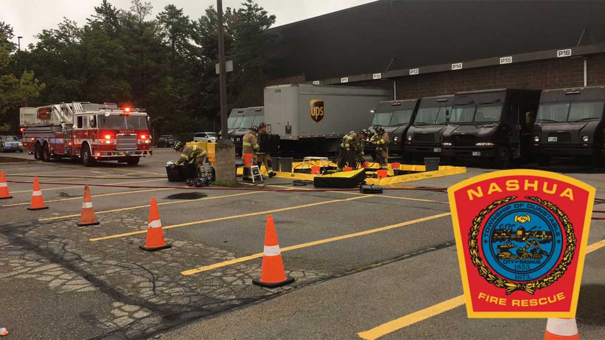 Chemical spill reported at UPS distribution center in Nashua