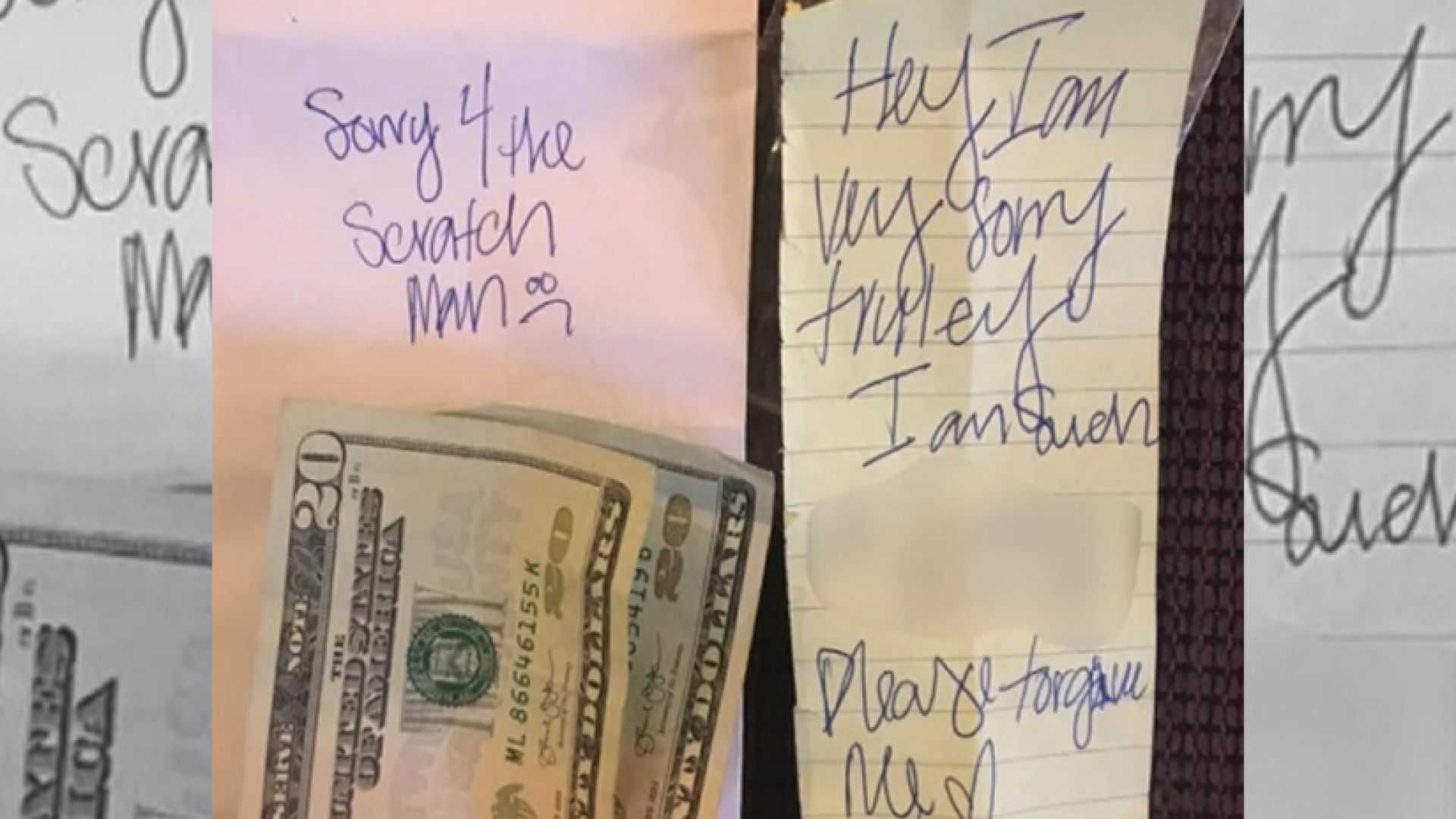 Door ding drugs: Cash, a joint and an apology