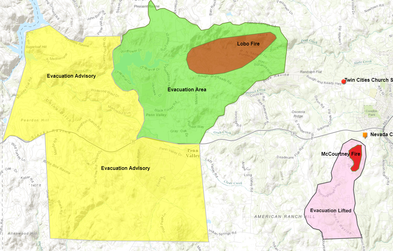 At least 8 homes lost in Nevada County wildfires