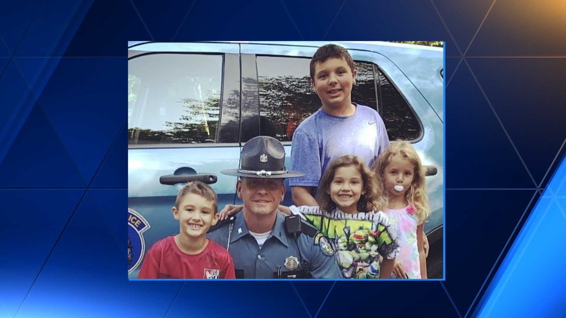Trooper reunites with children for first time since protecting them from mom's killer